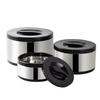 Stainless Steel Insulated Lunch Box Set 3-Piece Portable Thermal Food Container Office Workers Students Adults
