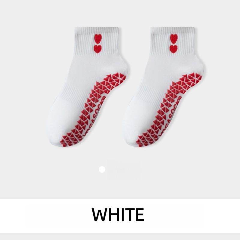 Womens Professional Pilates Yoga Socks Non Slip Dot Grip Ankle Socks For Indoor Exercise Running Jumping Rope Fitness