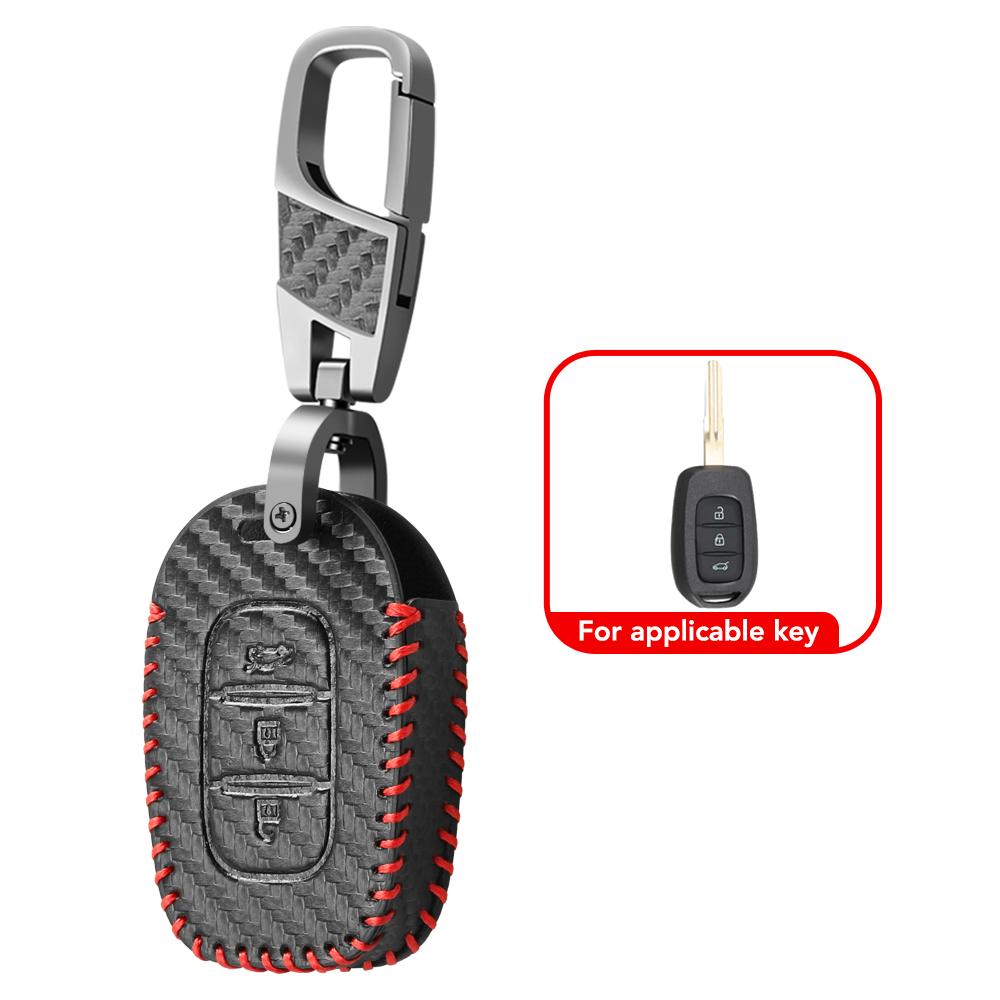 

2/3 кнопки держатель ключа автомобиля кожаный чехол чехол для Renault Kwid дорожный символ для Dacia Sandero Logan Duster 2016-2018 3 buttons