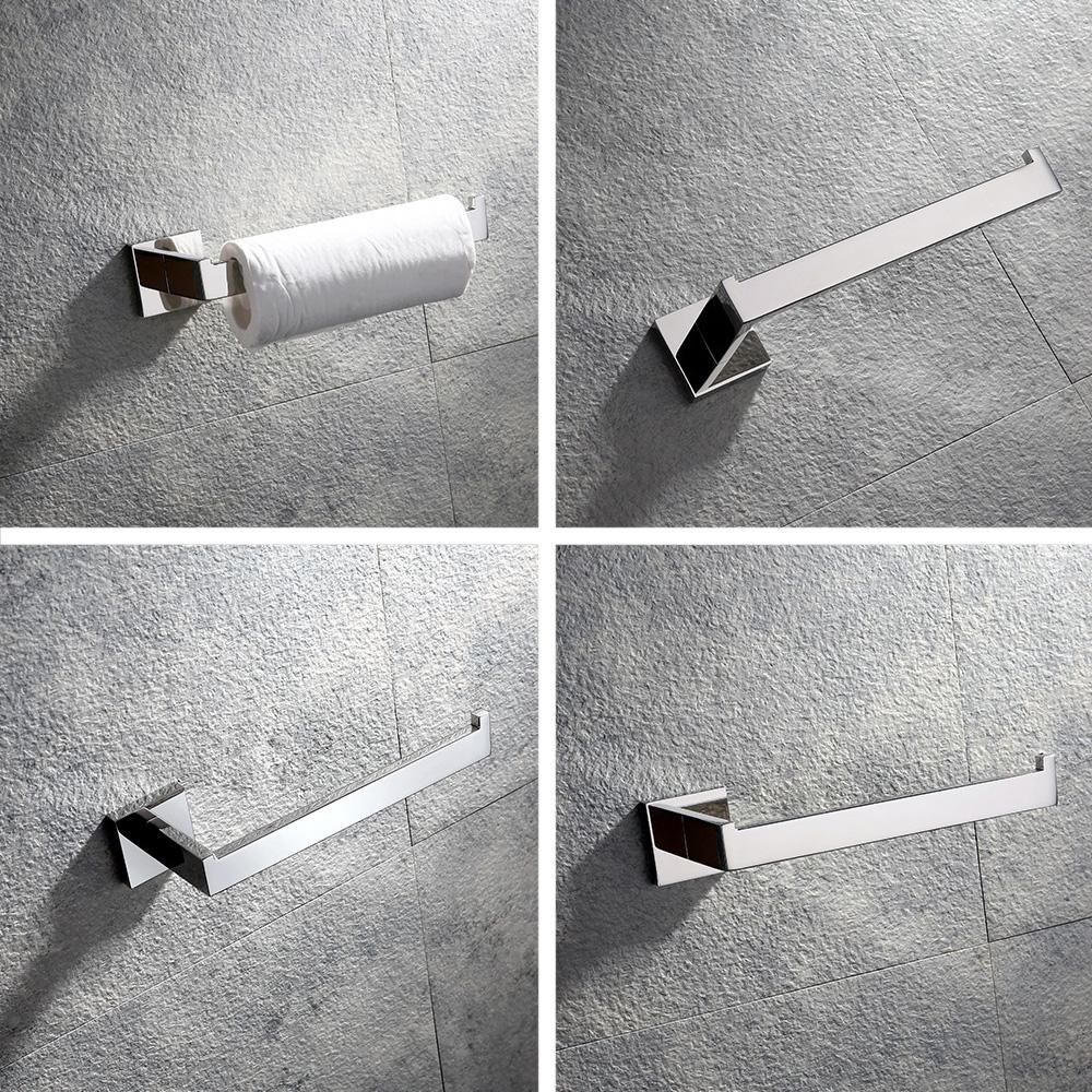 Roll paper Hanger Stainless Steel Towel Holder Household Storage Towel Rack Bathroom Organizer Wall Mounted