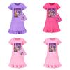 Demon Kpop Hunters Girl Short Sleeve Sleep Dress With Ruffle Hem For Use Bedroom