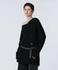 Teulimingbeodeu Oversized Off-Shoulder Knit [ Black ]
