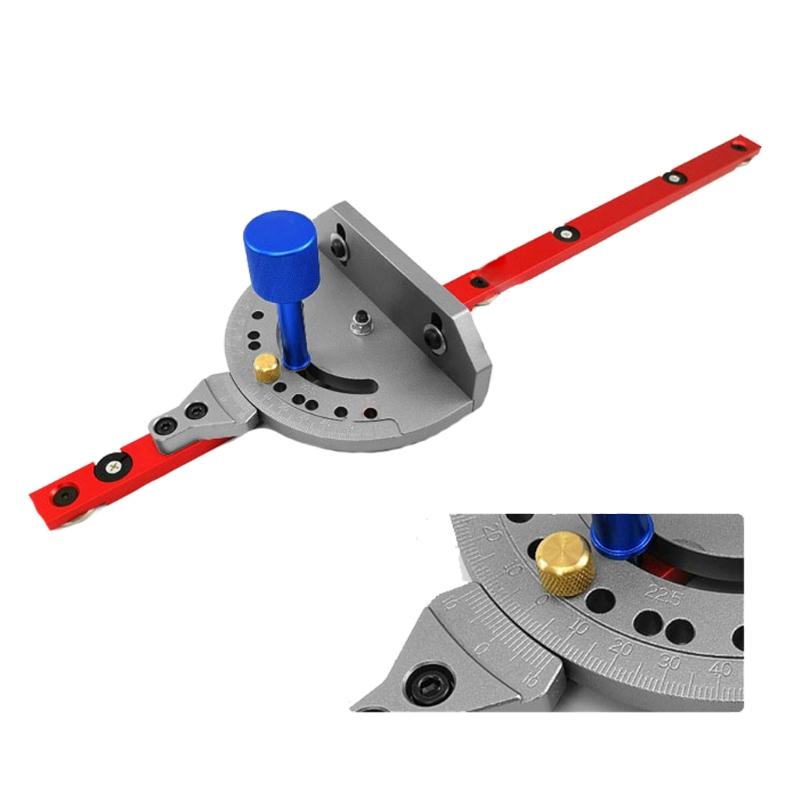 High Abrasion Resistance Table Saw Ruler Carpentry for w/ 400mm Fence and Stop Mitre Gauge Aluminum Alloy Woodworking To