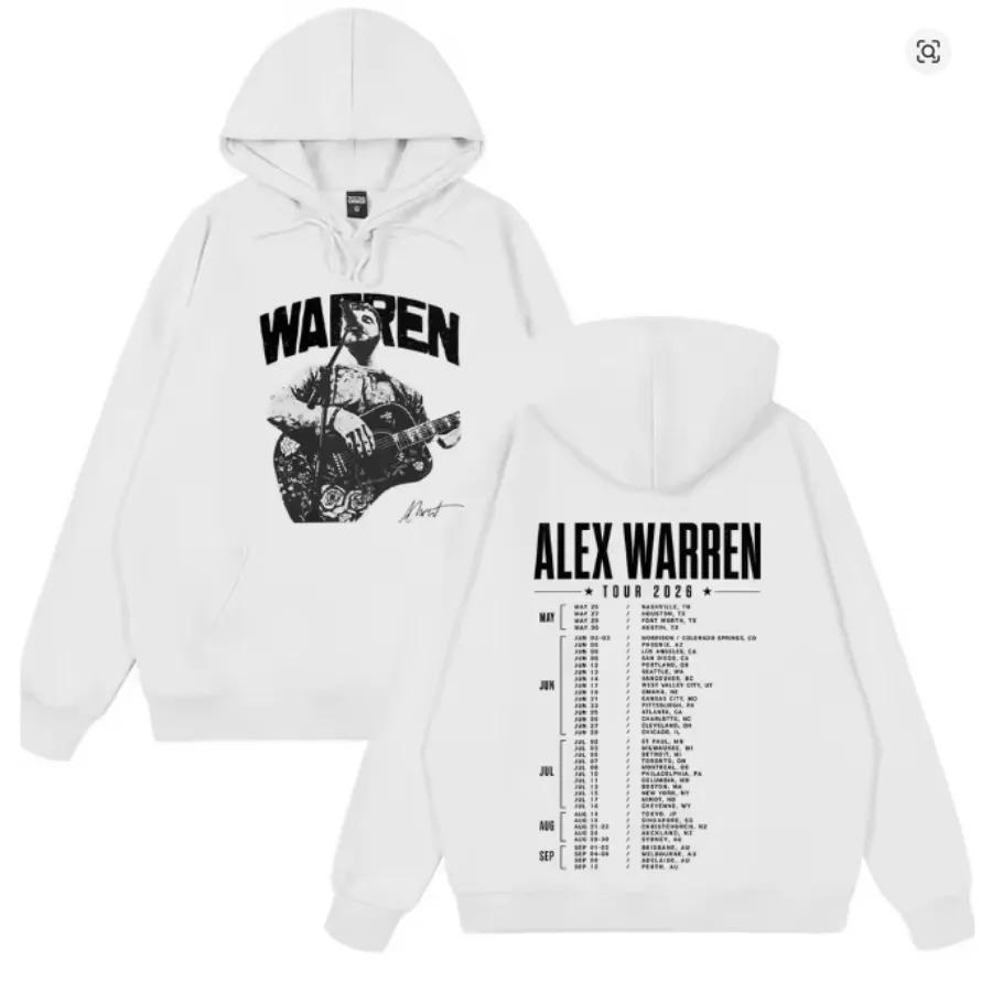 Alex Warren Tour 2026 Oversized Women/Men Hoodie Sweatshirt Y2K Streetwear Hip Hop Pullover Hooded Jacket Casual Tracksuit206
