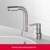 PKSUKB Stainless Steel Double-Hole Basin Mixer Faucet