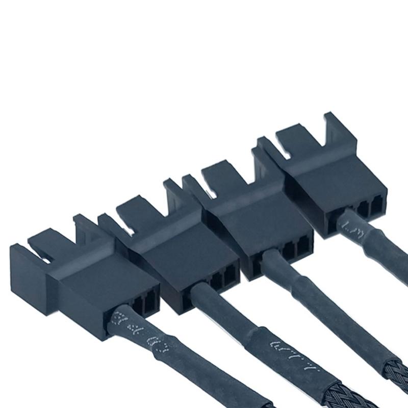 Qualität 4-Port SATA zu 4-Pin Splitterkabel Lüfteradapterkabel Kompatibel für Computer-Kühllüfter und Systeme