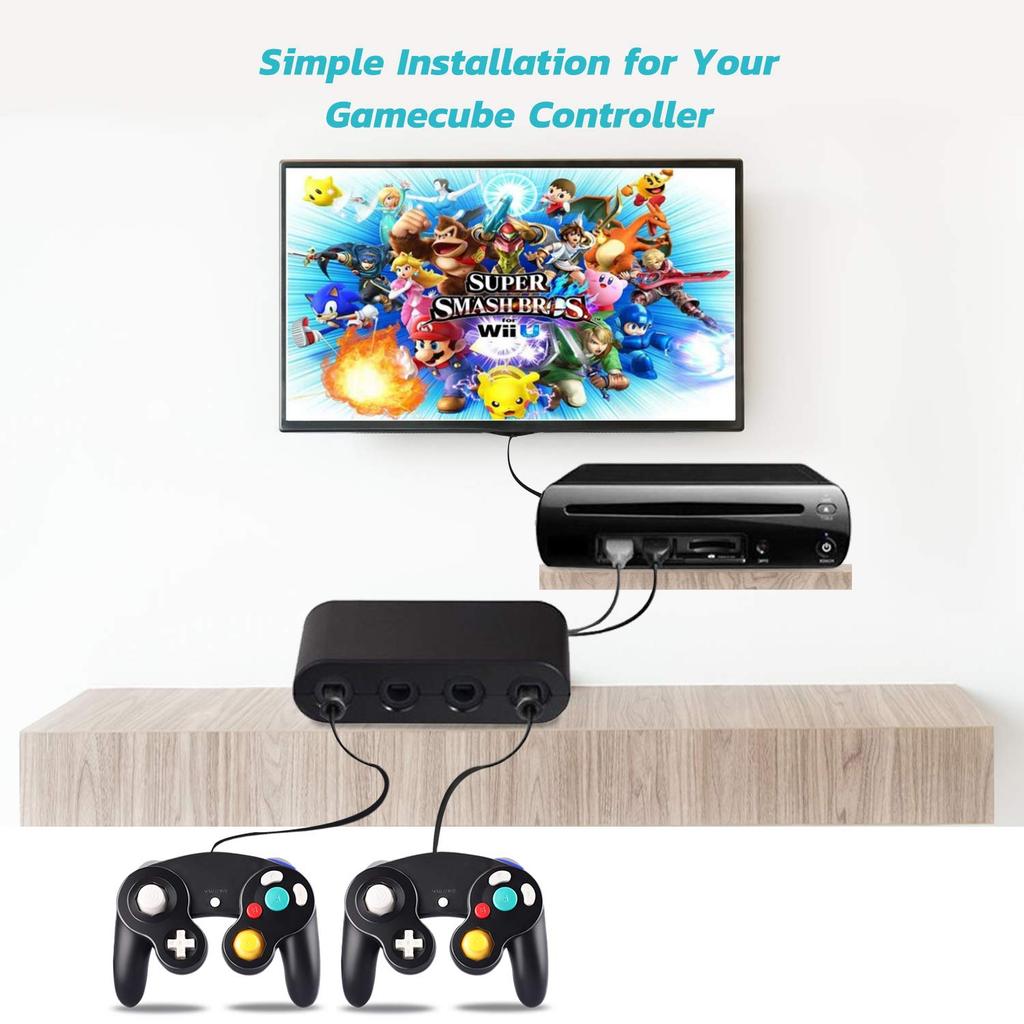 GameCube Controller 2-Pack Classic Wired Controller for GameCube and Wii Consoles, Nintendo Gamepad Joystick Remote