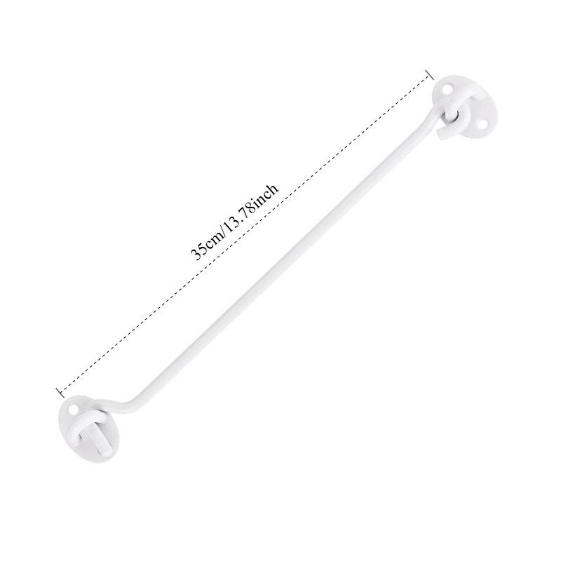 Multi-Color Door Hook: White, Black, Antique & Red Bronze, Stainless Steel, Windproof Room Door Bolt