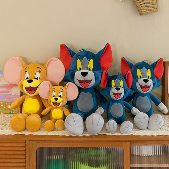 Tom and Jerry Plush Doll Set - Cute Cat and Mouse Toy