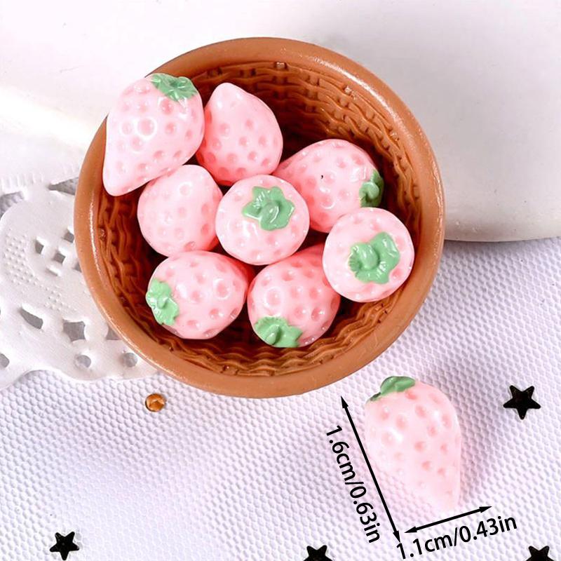 10PCS/Bag Miniature Simulation Fruit Dollhouse Toy Mini Cute Fruit Model Jewelry DIY Accessories Micro Landscape Ornaments Gifts