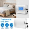 Universelle Thermostat-Verriegelungsbox mit Schlüsselschloss, durchsichtig, groß, zur Wandmontage, Thermostat-Schutzabdeckung, einfach zu installieren für Zuhause, Büro