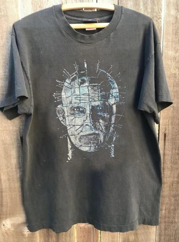 Hellraiser 1990’s vintage Movie Charcoal short sleeve Graphic Unisex T-Shirt