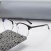 3PCS Unisex Square Plain Glasses Gentle Black Anti Blue Light Frame Eyeglasses for Men Women