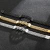Gold Color Stainless Steel Bracelet Men 11MM Link Chain Men's On Hand Bands Bracelets Male Jewellery Iron Mannen Armband