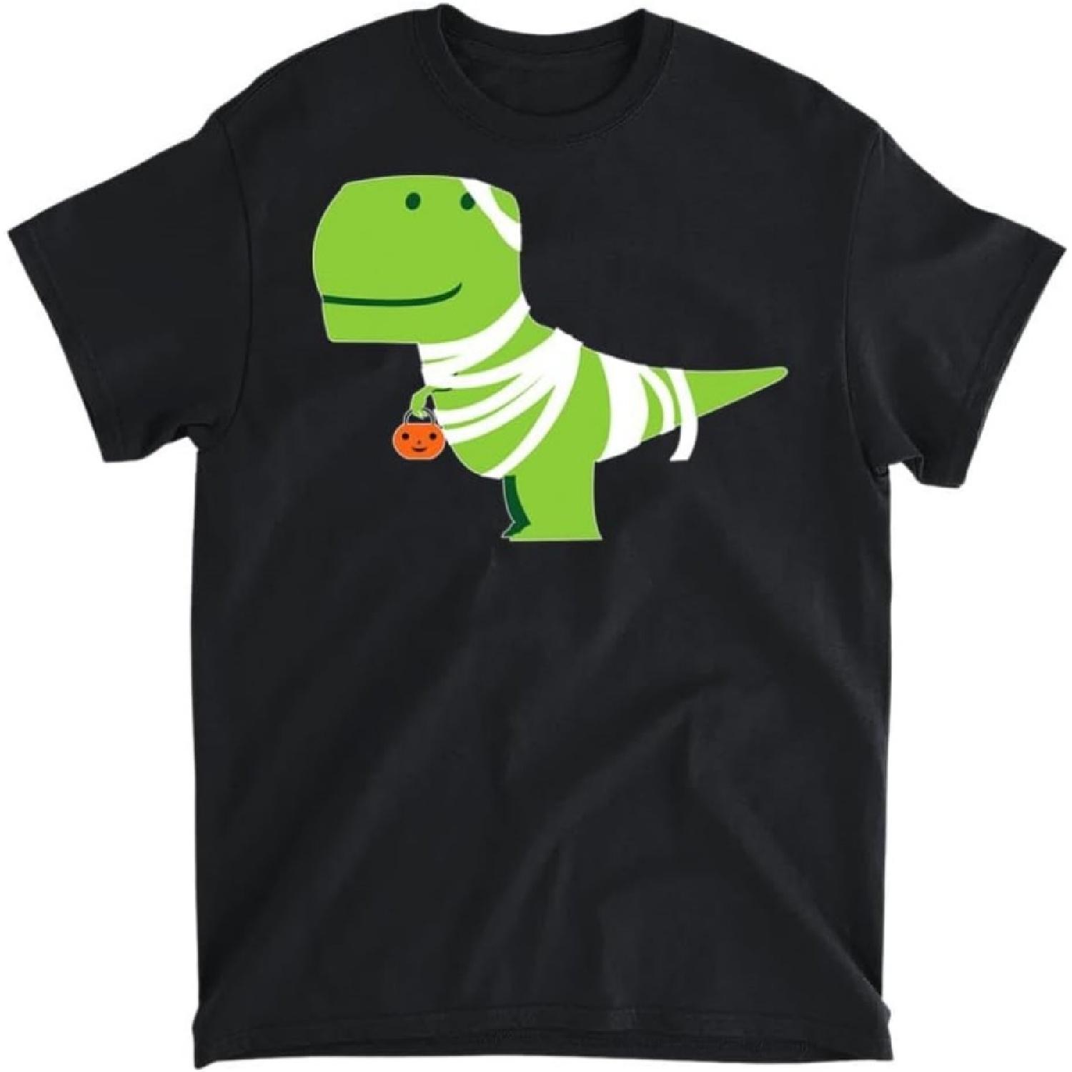 T-Rex Mummy T-Shirt Funny Dinosaur Halloween Costume Shirt T-Shirt, Long Sleeve Shirt, Sweatshirt, Hoodie Unisex Adult Size Made in Canada XXXXXL разноцветный