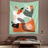 Bedroom Living Room Tapestry Cat Print Tapestry Kawaii Room Decor Tapestry Wall Hanging Home Decor Psychedelic Tapestry