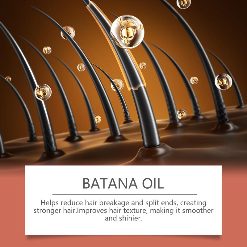 Organic Batana Oil for Hair Growth Nourishing Hair Naturally Reduces Hair Loss Anti Breakage for Home Use