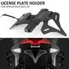 Voor Aprilia RSV4 RS V4 2021-2024 Motorfiets Achterkorte Staartstuk Opruimer Kentekenplaathouder Staartstuk Beugel Met LED Licht