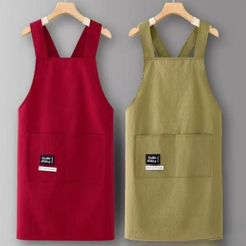Durable Stylish Cross-Strap Aprons Adjustable Kitchen Aprons for Cooking, Baking, and Dining Apron