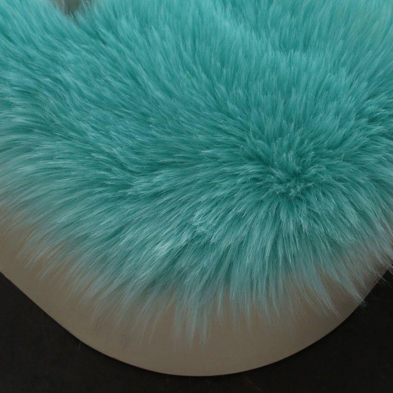 Heart-Shaped Plush Rug for Bedroom & Living Room - Cloud Style