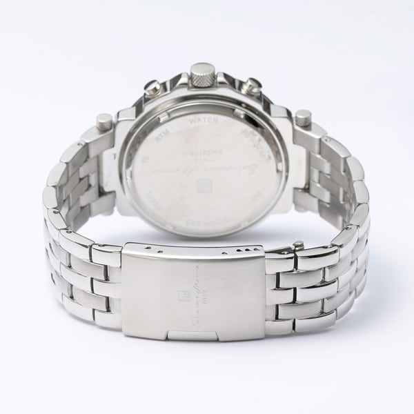 Salvatore Marra Men's Metal Belt Multi Function Watch SM22108-SSWH