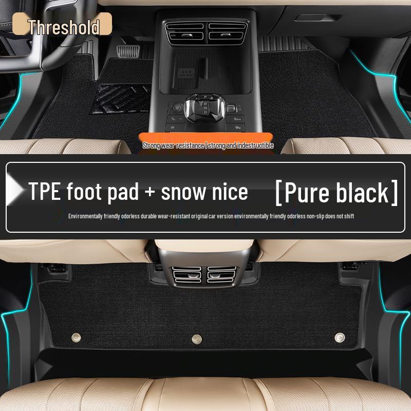 Full Coverage TPE Floor Mats for 26 BYD Song PRO Models - Custom Car Carpet Accessories