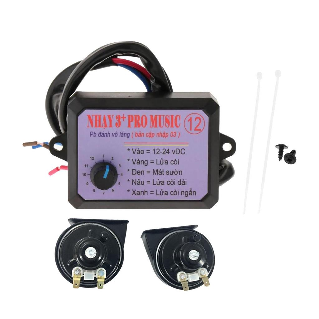 Generic 12V Car Truck Air Horn Controller Set Adjustable Knob Automobiles Accessory Lightweight Universal for Boat Marine