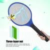 Cordless Rechargeable Electric Fly Mosquito Swatter Bug Zapper Racket Insects Killer Blue