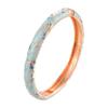 Enamel Hollow Out Flower Bangle Chinese Style Women's Hand Bracelet Vintage Cloisonne Bangle  Woman