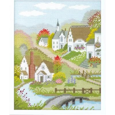 Olympus Embroidery Kit Frame, Autumn Village, 7400