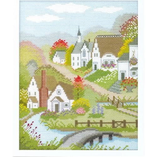 Olympus Embroidery Kit Frame, Autumn Village, 7400