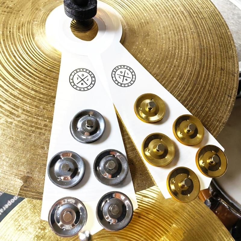 Cymbal Bells Rings Cymbal Bells Accessories Drum Set Cymbal Bells Drum Cymbal Rings Suitable for Various Drumming Styles