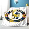 Football F (2).C Pattern Blanket for Home Decoration, Bed, Sofa, Car Travel, Camping, Suitable for All Seasons, Birthday Christmas Gift