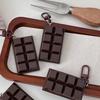 Simulated Chocolate Keychain Pendant Mini Realistic Chocolate Charm for Bags