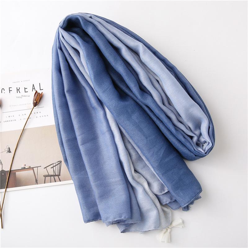 Écharpe Géométrique à Franges en Coton Style Européen et Américain d'Été pour Femme - Châle Protection Solaire