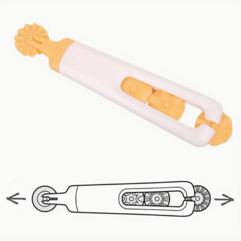 1SET Baking Tools Pizza Knife Pie Crust Cutter 4-in-1 Fancy Roller Cutter Set Home Cake Lace Cutter Dough Jagged Edge Cutting