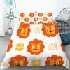 Chicken Animals King Queen Duvet Cover Lovely Cartoon Farm Chick Bedding Set Kids Girls Wildlife 2/3pcs Polyester Quilt Cover