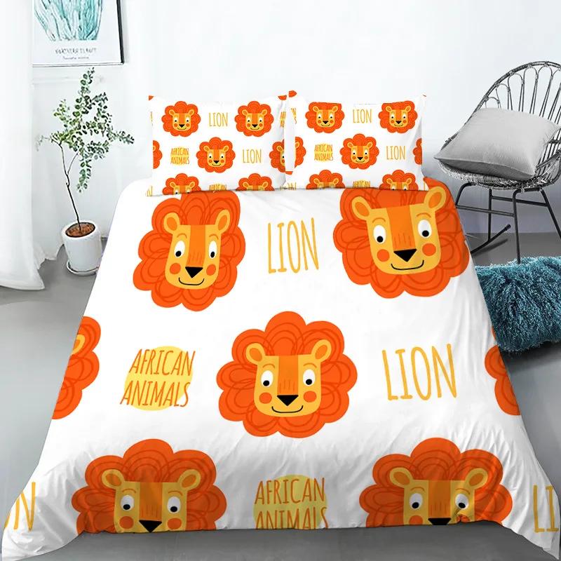 Chicken Animals King Queen Duvet Cover Lovely Cartoon Farm Chick Bedding Set Kids Girls Wildlife 2/3pcs Polyester Quilt Cover