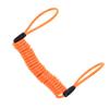 Motorcycle Bike Alarm Disc Lock Antitheft Security Spring Reminder Coil Cable Orange