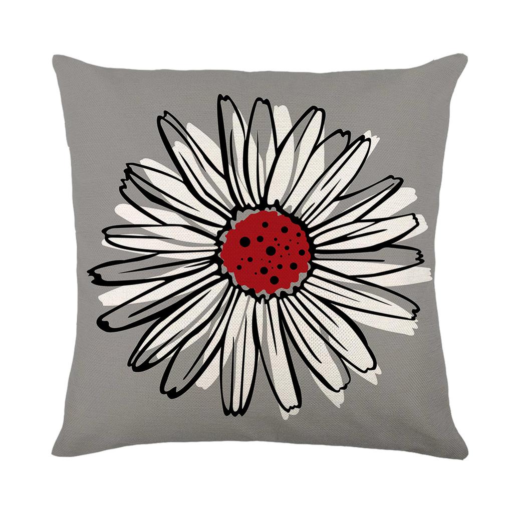 Wasserdichte, schmutzabweisende und ölabweisende Kissenbezüge, bedruckte Polyester- und Leinenkissen, Wohnzimmer Heimsofa Kissen