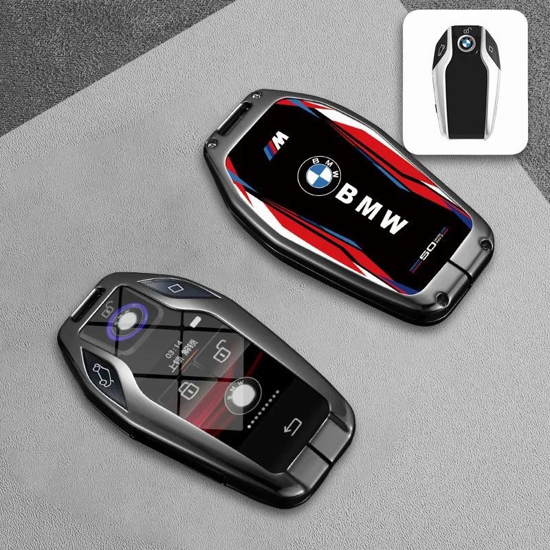 Hot 2025 Car Remote Key Case Cover Track Style For BMW 5 7 Series G11 I8 I12 I15 G01 X3 G07 X7 G12 G30 G31 G02 X4 G05 X5 G32 Acc
