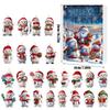 Christmas Snowman Acrylic Hanging Decor With 24 Pieces For Holiday Festivities
