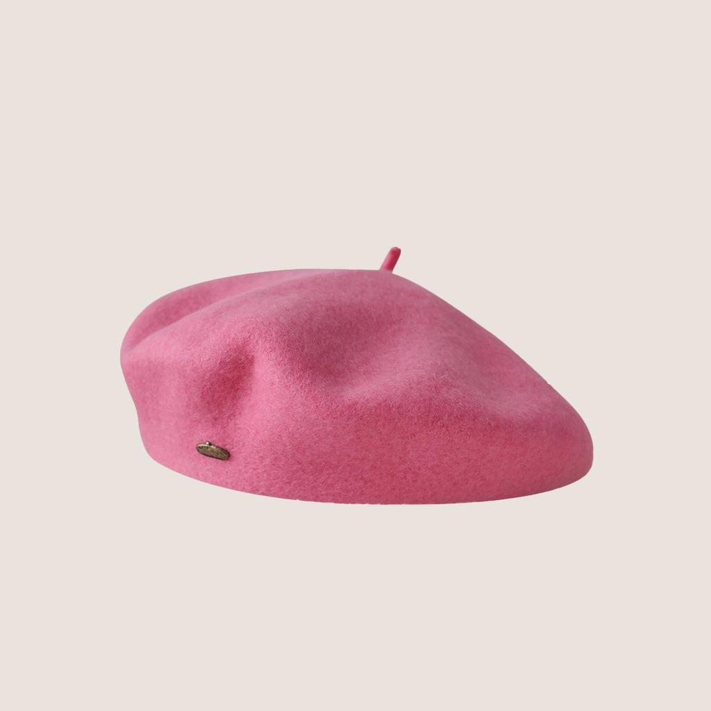 Autumn and Winter Woolen Beret Korean Wool Beret Girls Versatile British Retro Face Little Painter Hat