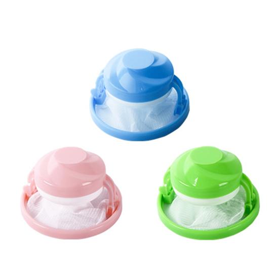 3Pcs Pet Hair Remover Washing Machine Anti-winding Lint Catcher Reusable Floating Hair Filtering Mesh Bag Clothes Laundry Hair Filter