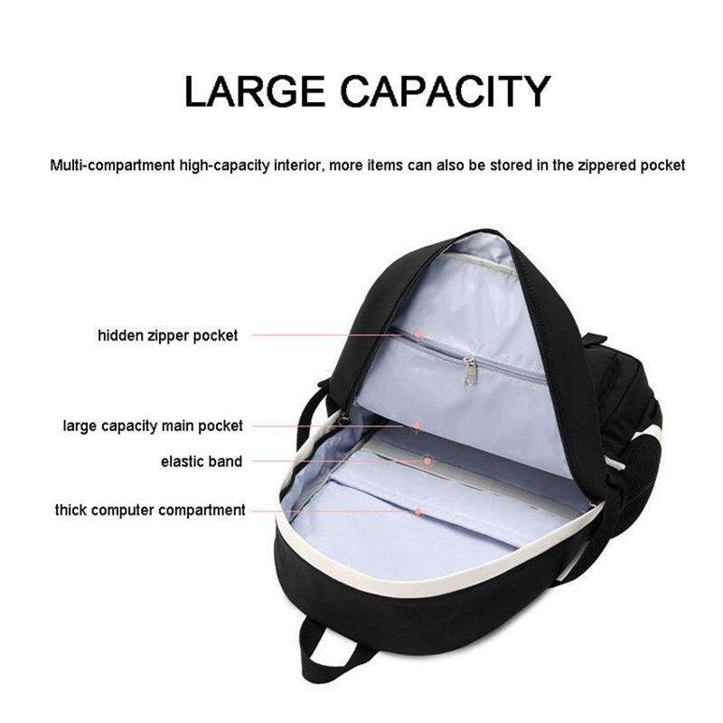 Rucsac pentru fete Rucsac estetic pentru fete adolescente Geantă de școală drăguță Geanta de carte Rucsac de școală anime pentru fete