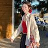 White Sun Protection Shirt For Women Summer Fashion With Spliced Design For Casual Wear