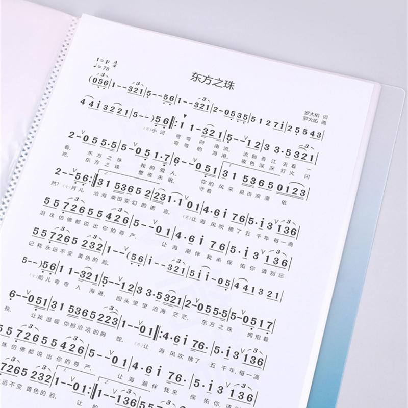 30 Pockets Display Folder Multipurpose Document Project Folder Letter Size Display Folders Book with Protective Sleeve