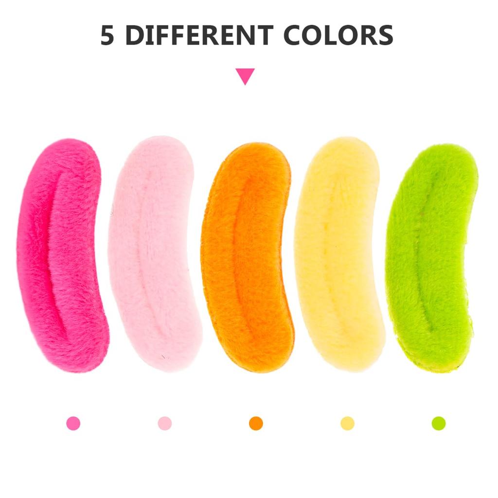 Totority 100pcs Detachable Sausage Mouths for DIY Crafts, Stuffed Animals, Handmade Doll Accessories, Puppet Mouth Replacement Parts