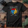 Cool Math Rubik's Cube T-Shirt, Equations Game Geek Retro Gift Puzzle Solver Tee