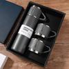 304 Stainless Steel Insulated Cup Tea Cup, One Cup with Three Lids, Business Gift Box Set, Outdoor Water Cup, Event Gift